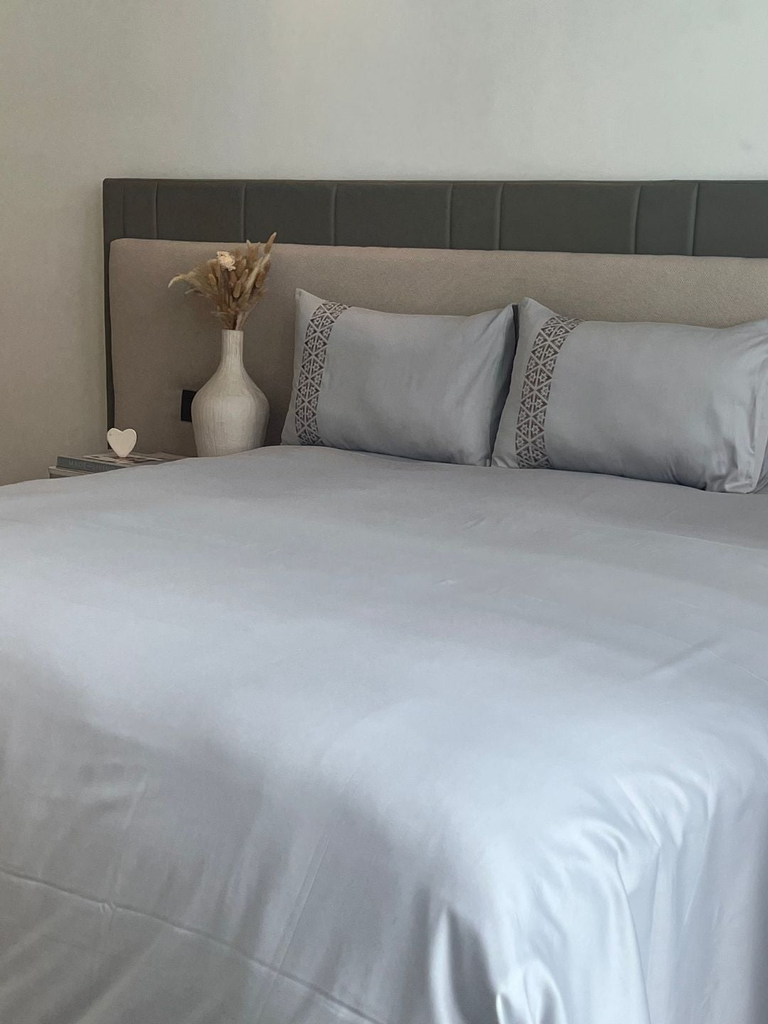 Faye Sandstone Grey Dreams Bedsheet Set