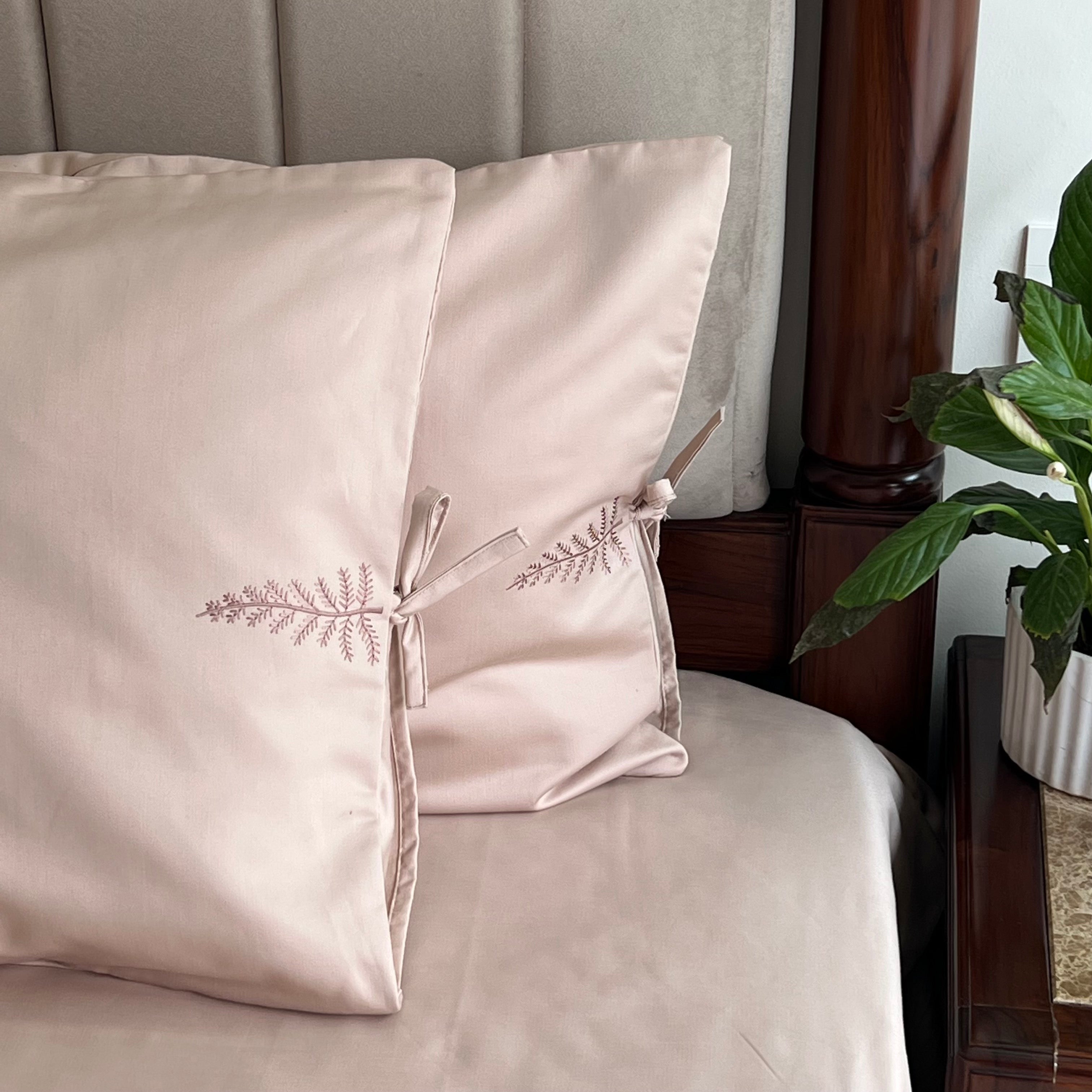 1000TC Fern Buff Egyptian Cotton Bedsheet