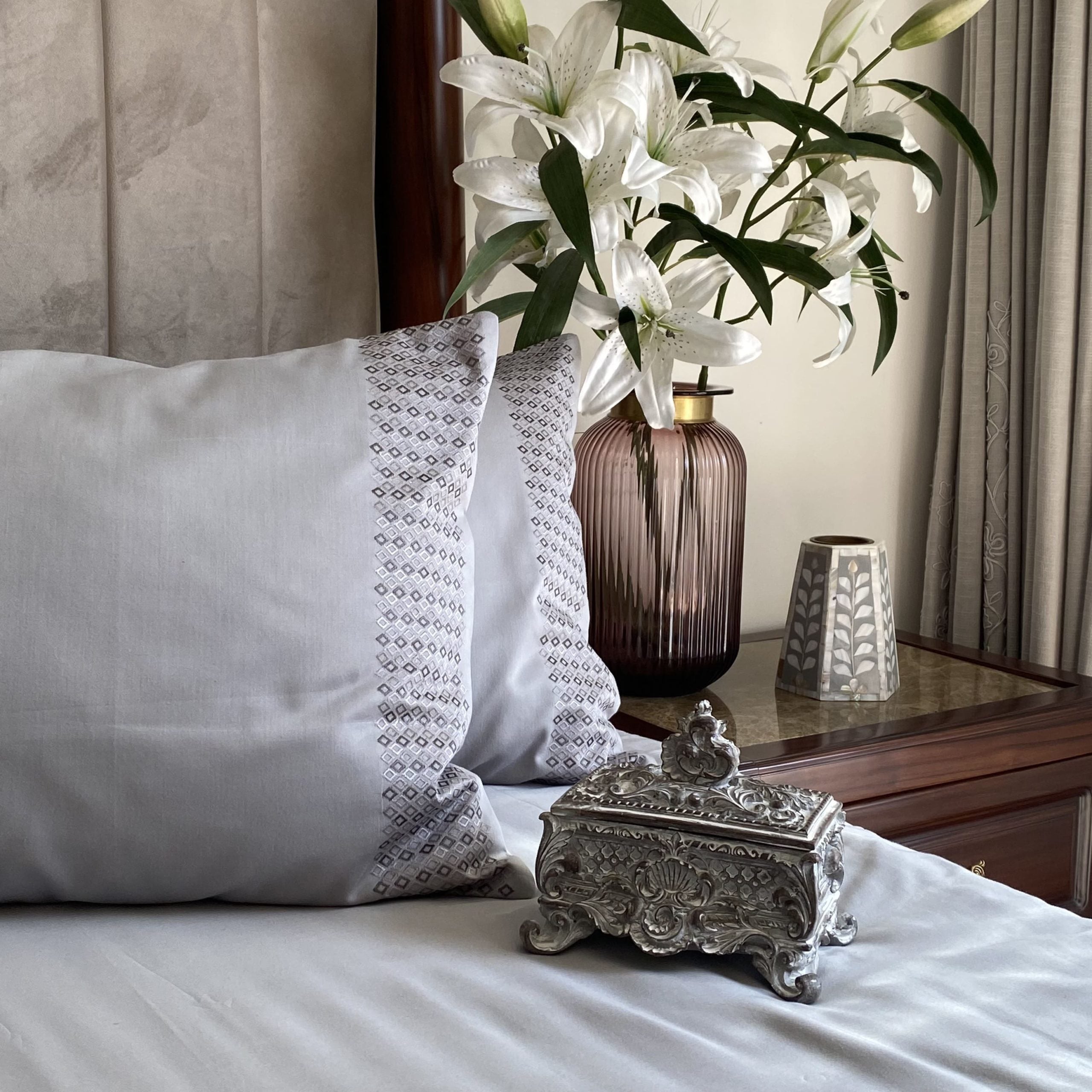 Jewel Sandstone Grey Dreams Bedsheet