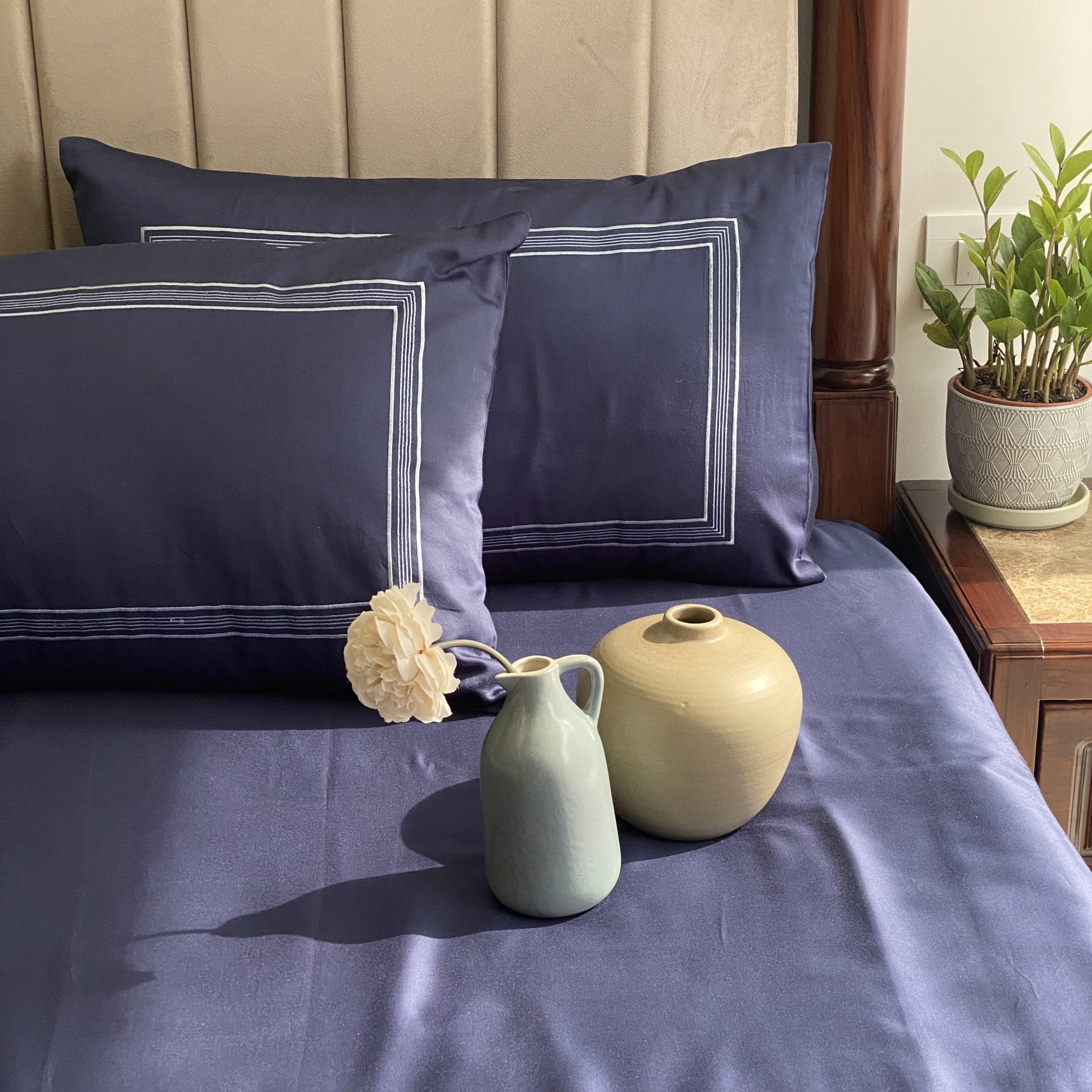 Linea Navy Dreams Bedsheet