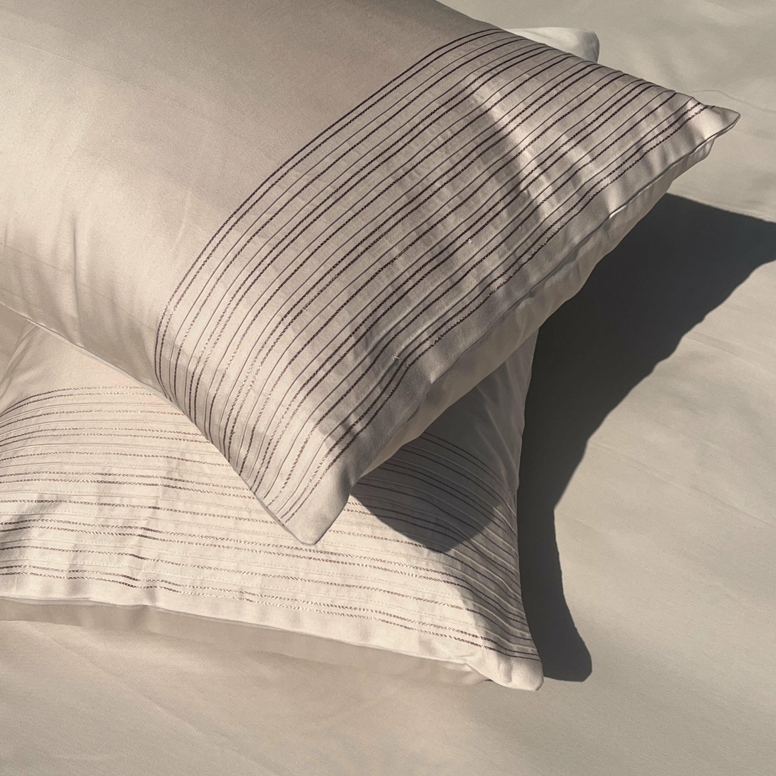 Pinstripe Buff Bedsheet Set