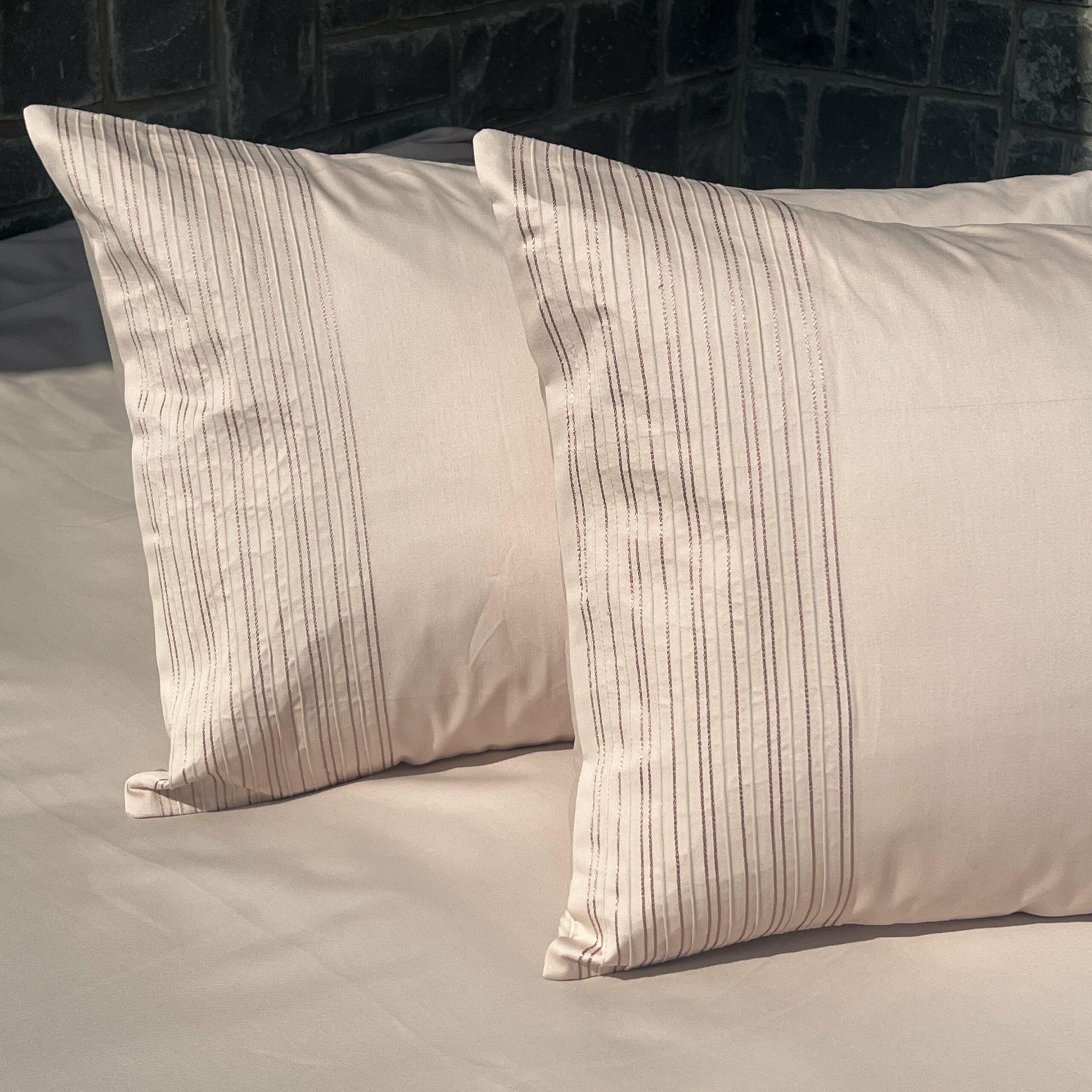 Pinstripe Buff Bedsheet Set