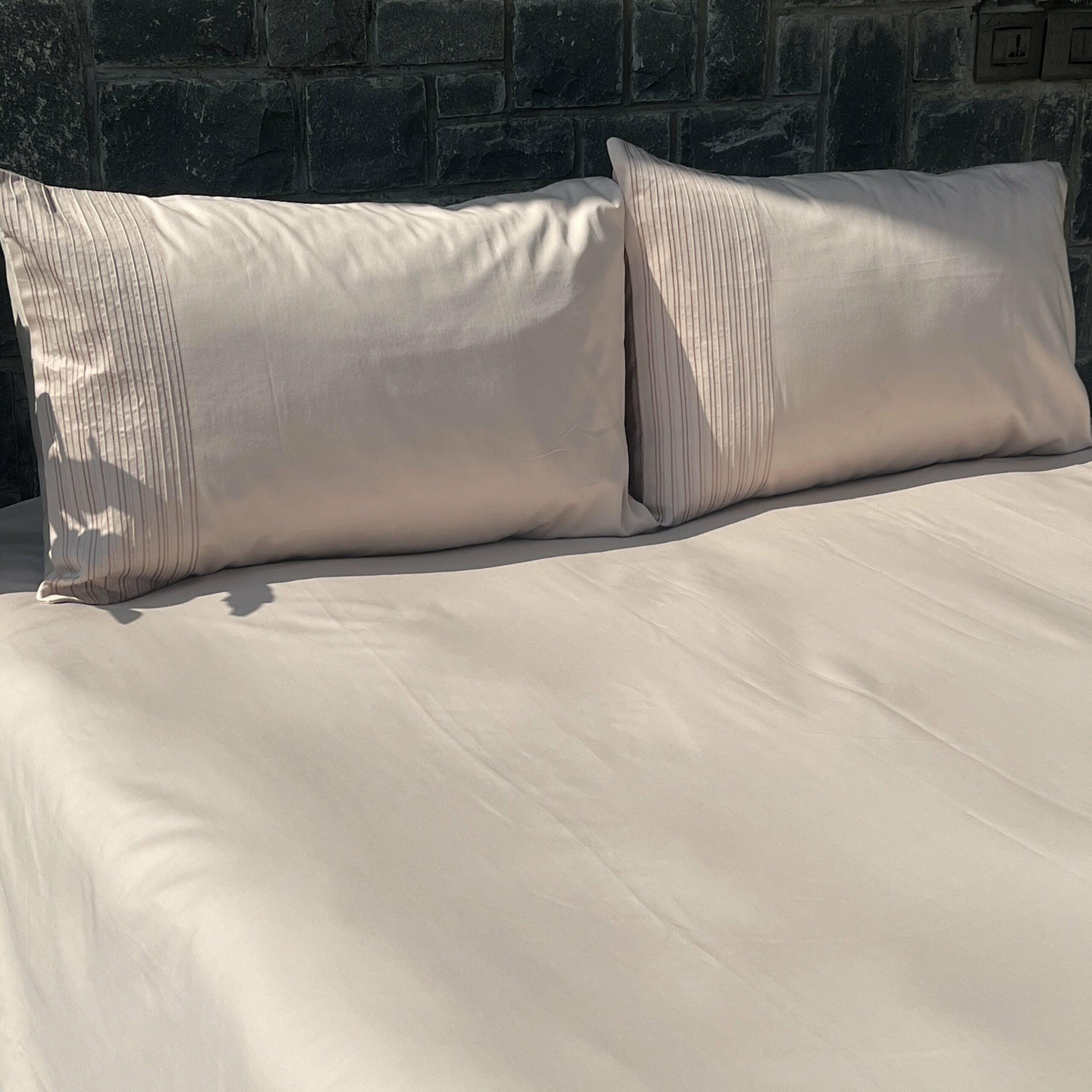 Pinstripe Buff Bedsheet Set