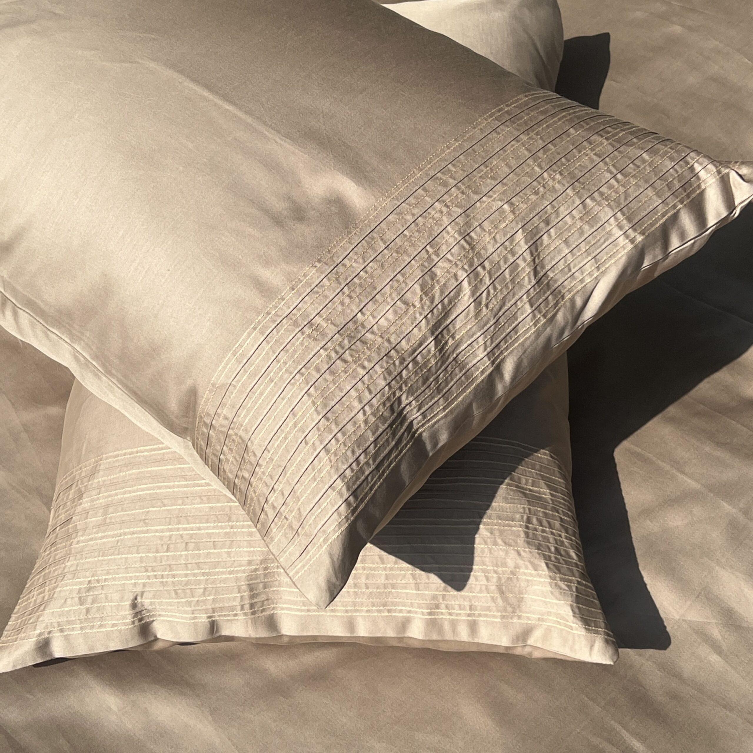 Pinstripe Sand Bedsheet Set