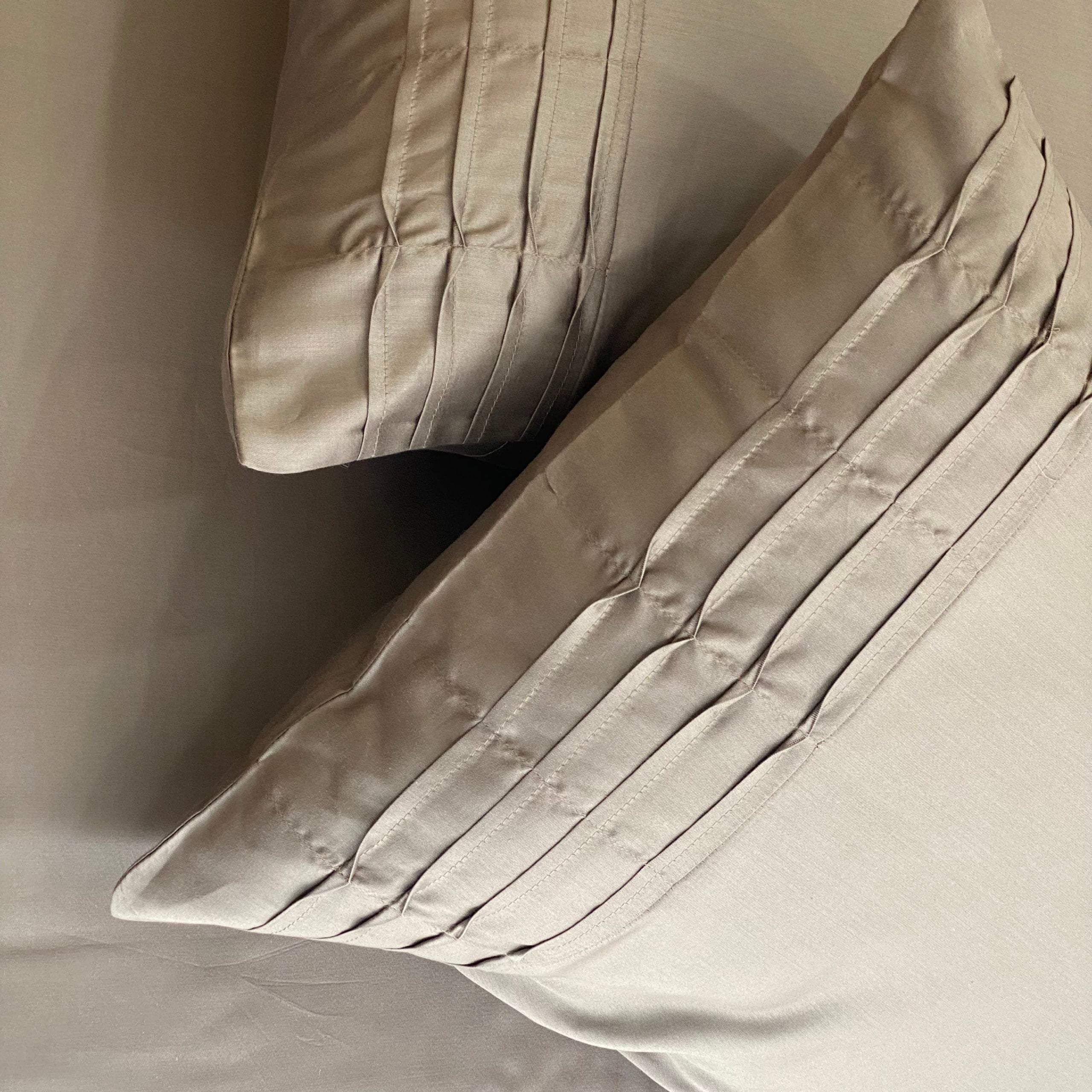 Khaki Tetra Pleat Bedsheet