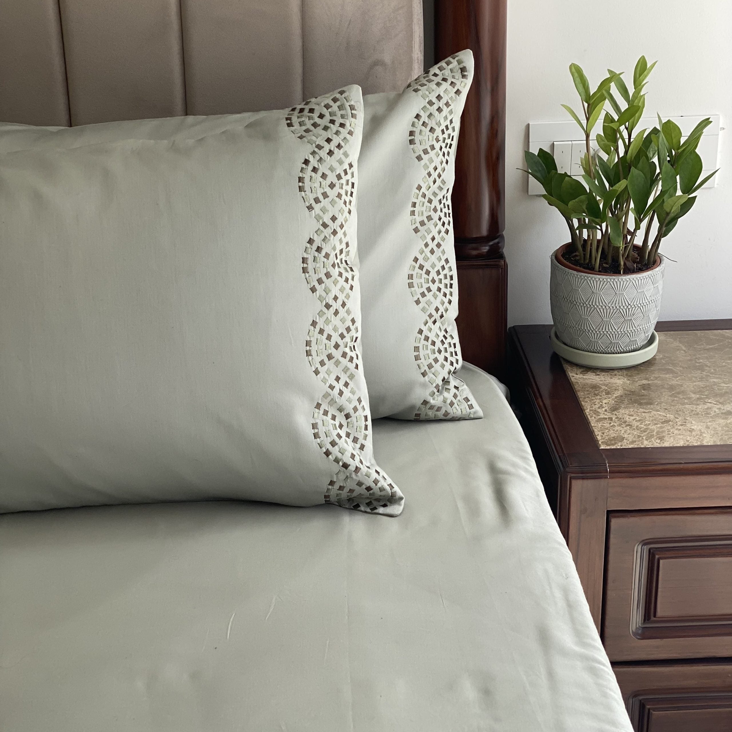 Twirl Sage Green Dreams Bedsheet