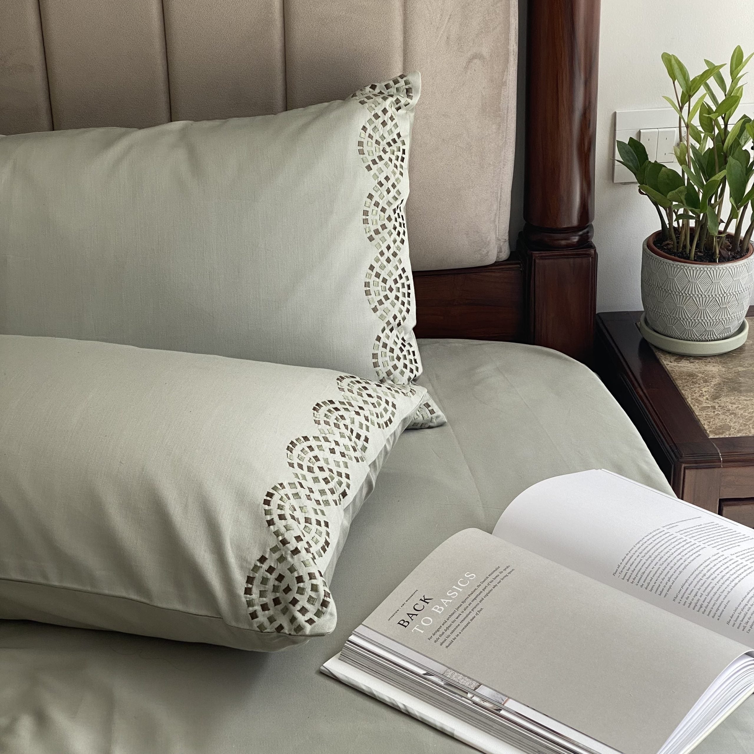 Twirl Sage Green Dreams Bedsheet