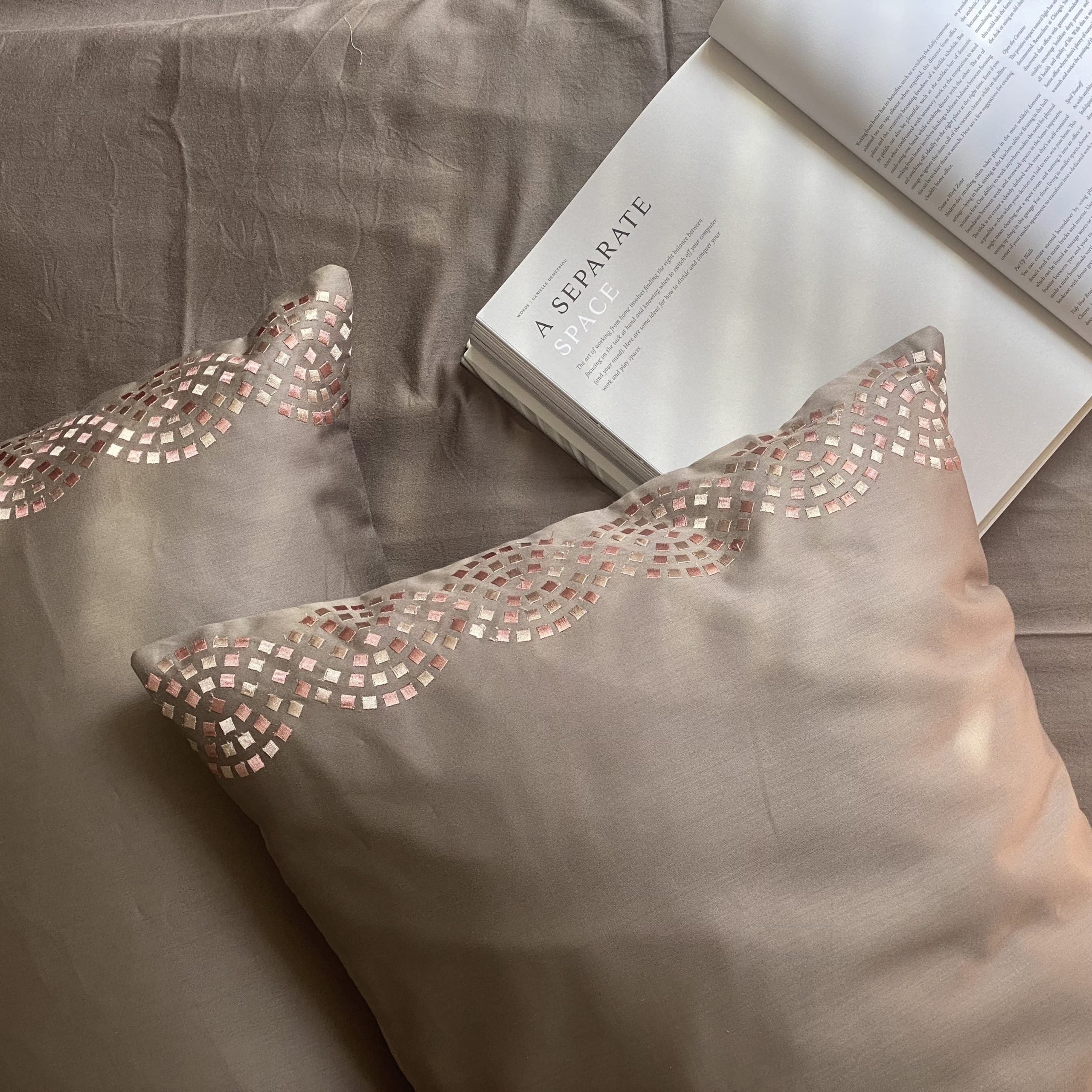 Twirl Khaki Dreams Bedsheet