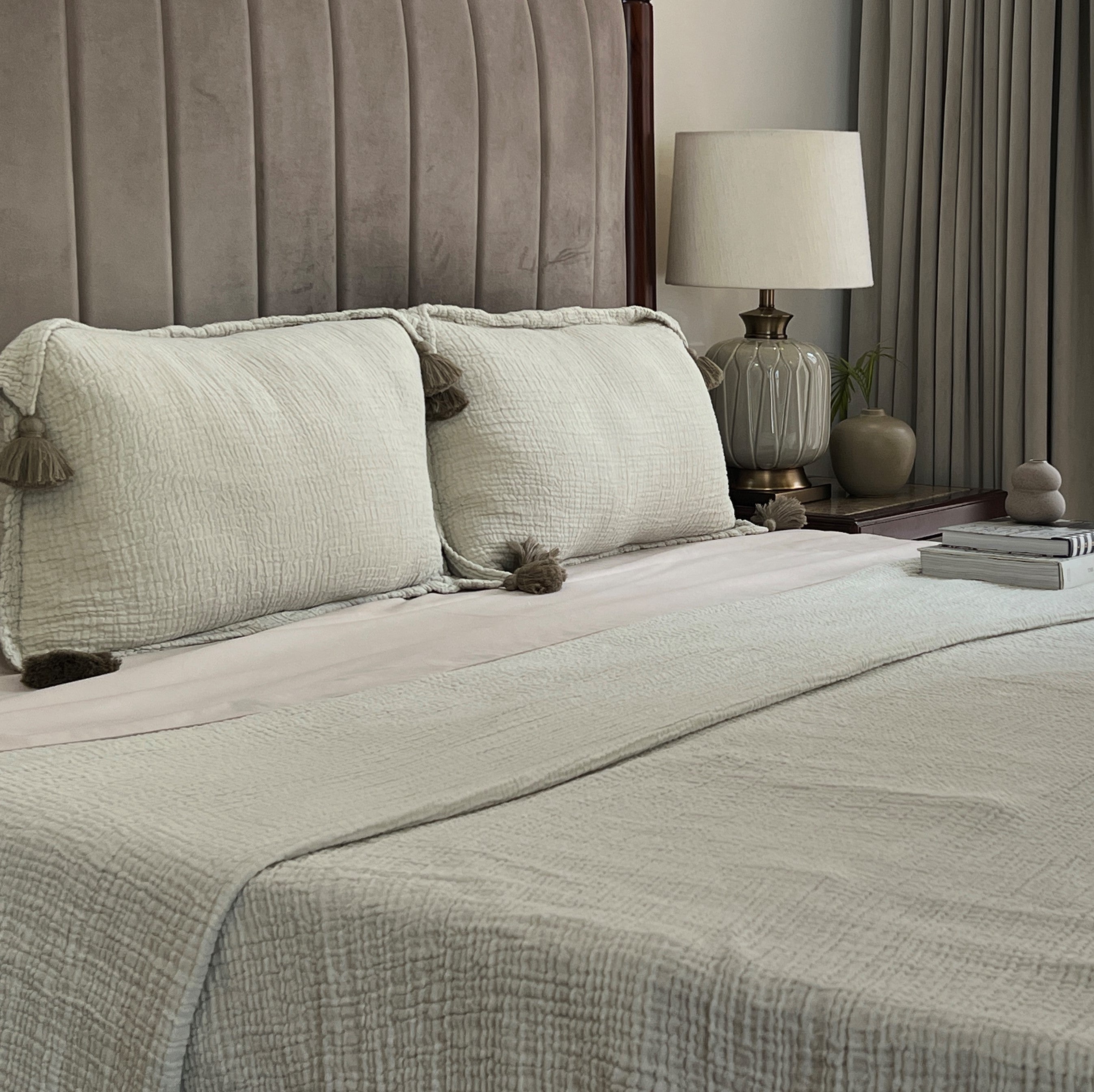 Meraki Sage Woven Bedspread