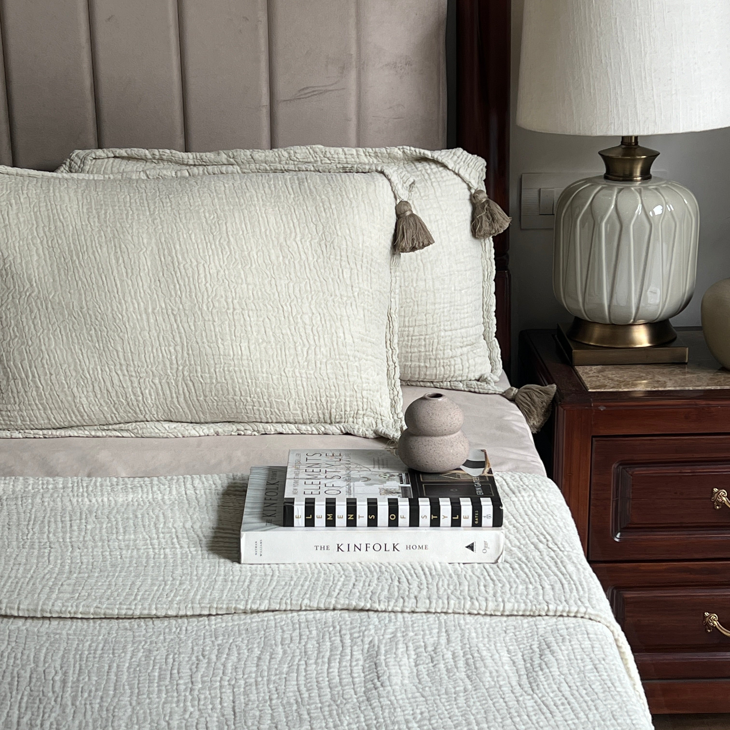 Meraki Sage Woven Bedspread