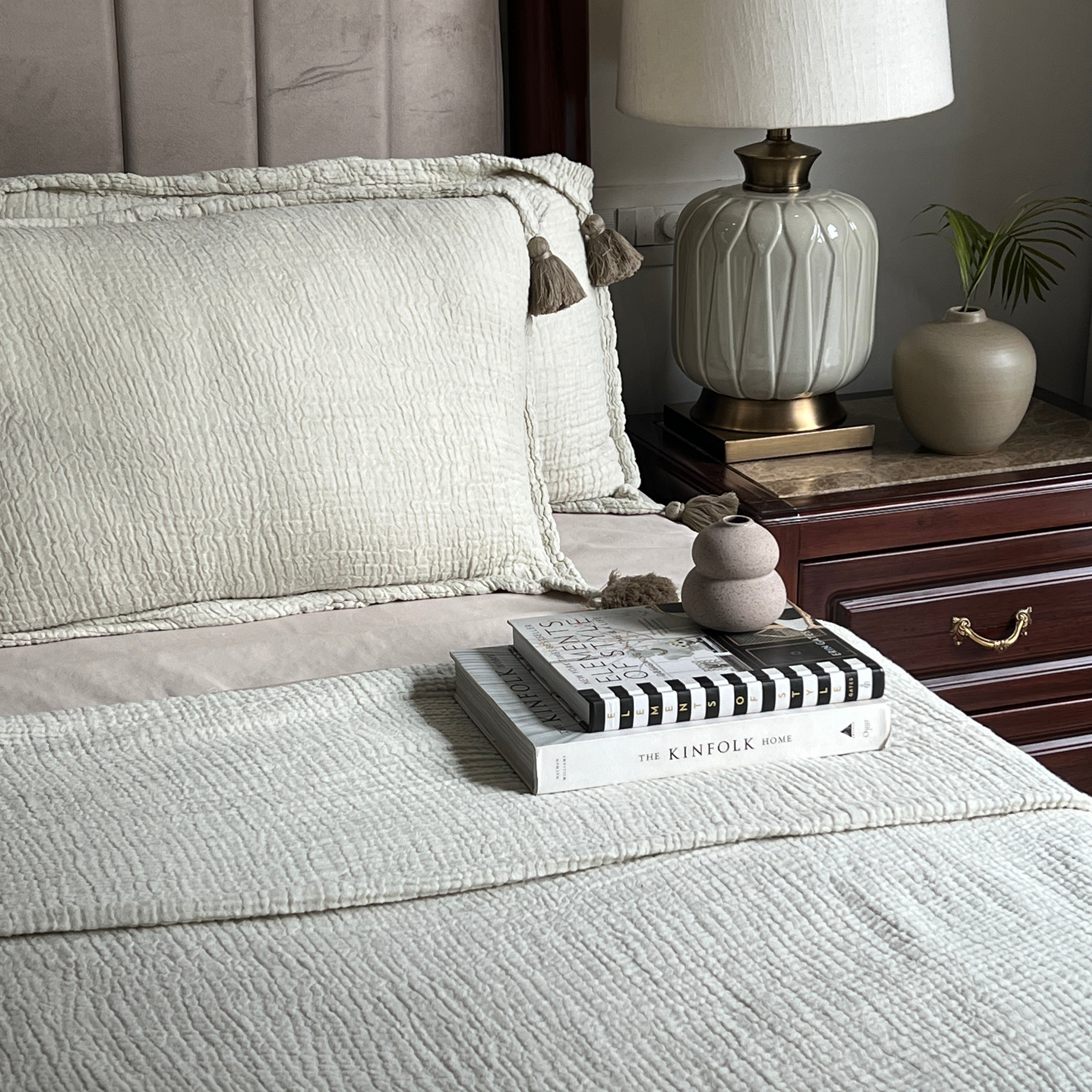 Meraki Sage Woven Bedspread