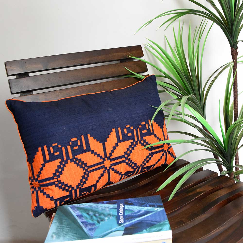 Celtic Silk Dupion Cushion Cover 12X18(Inch)
