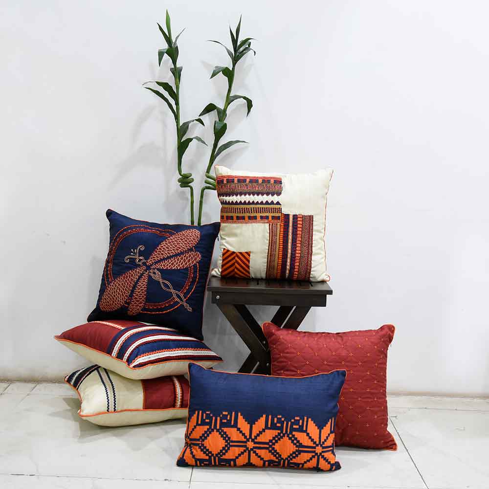 Celtic Silk Dupion Cushion Cover 12X18(Inch)
