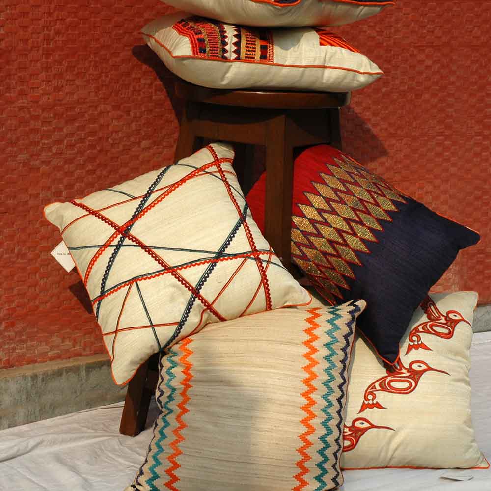 Home Decore Decorative Silk Dupion Cushion Cover 12x18(Inch)