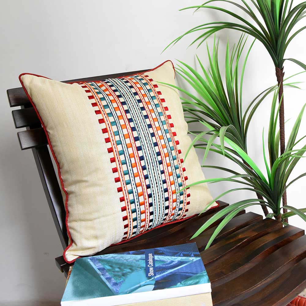 Designer Cushion Cover Custom Outdoor Embroidered Cushion Case 16x16…