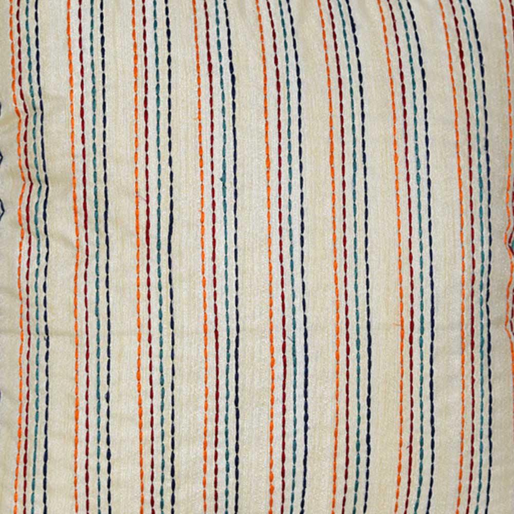 Stitching and Embroidery Multi Color Silk Cushion Covers 16X16(Inch)