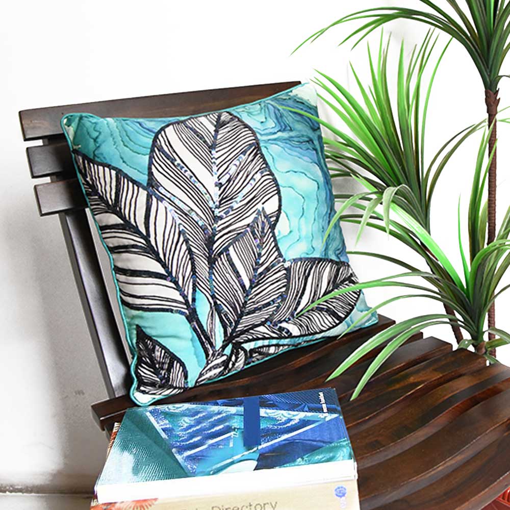 Digital Printed Floral Polyester Home Decor Cushions & Cushion Cover 16" X 16"…