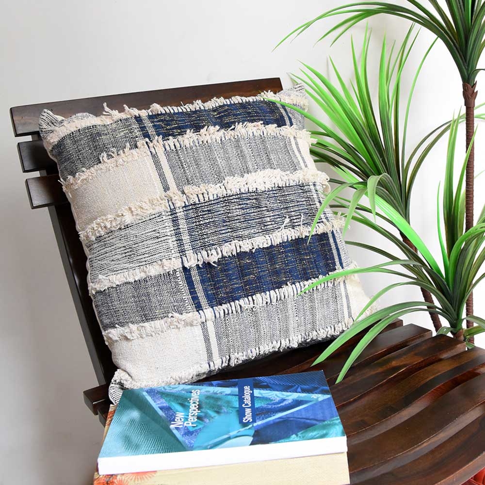 Blue Moon Hand Woven Cushion Covers 16x16 Living Room, Dining Room, Car, Sofa Hand Weaving Cushion Cases
