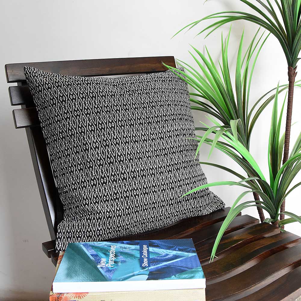 Reversible Powerloom Cushion Cover Jacquard Sofa Chair Dining Room, Living Room, Bedroom Decorative Cushion Cover 16x16…