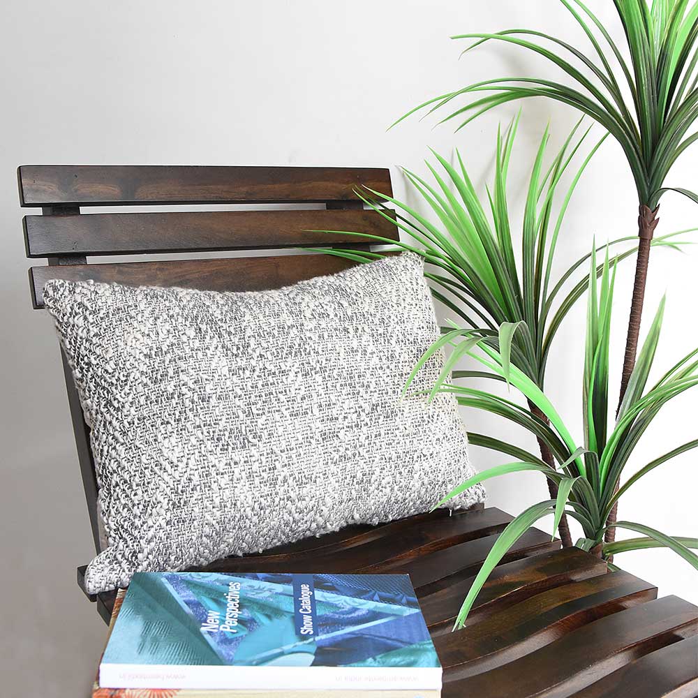 Home Décor Sofa Cushion Cover Hand Woven Casement Cushion Cover Shades of Grey 12x18…