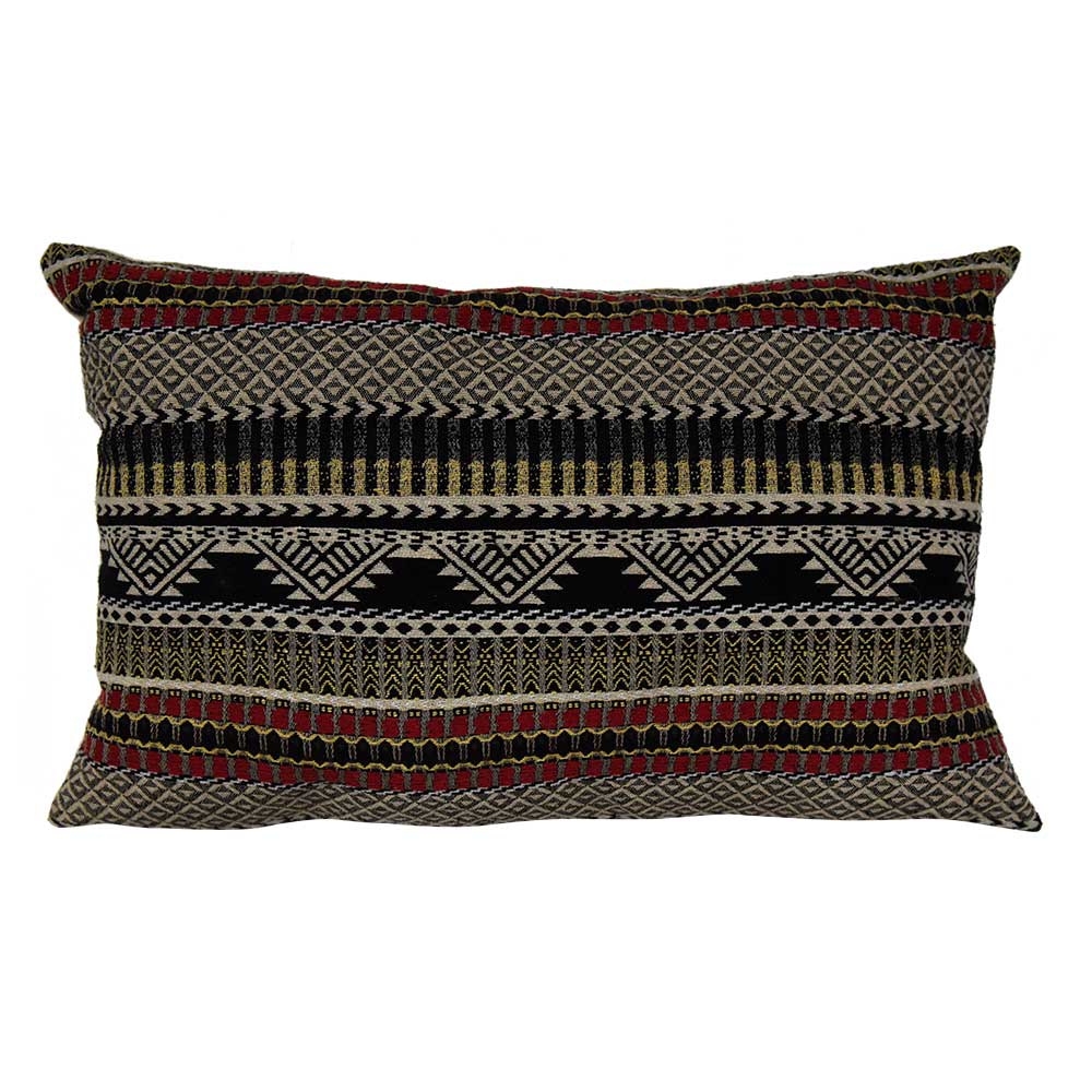 Designer Folk Geo Woven Sofa Chair Patio Decorative Cushion Cover with Zipper Closer 13x20…