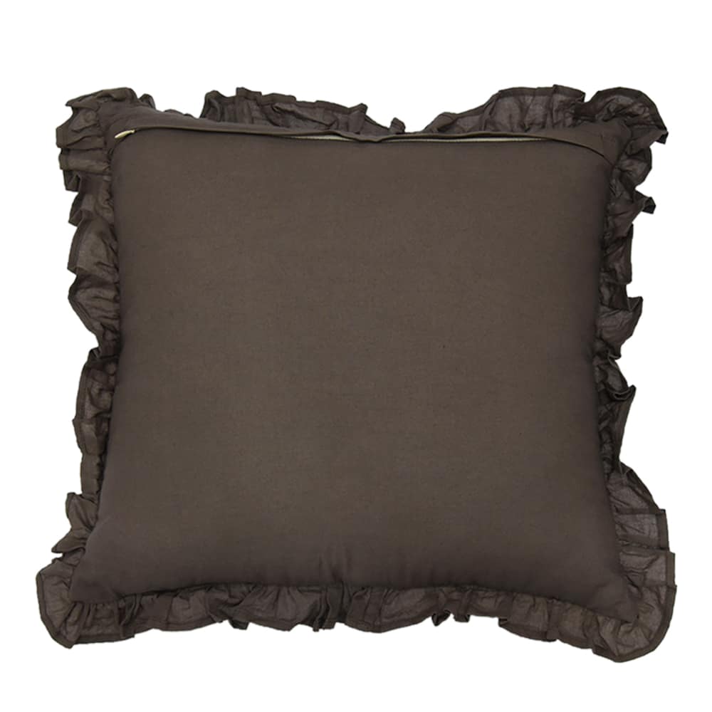Dabu Hand Block Printed Cotton Print Cushion Cover 16x16