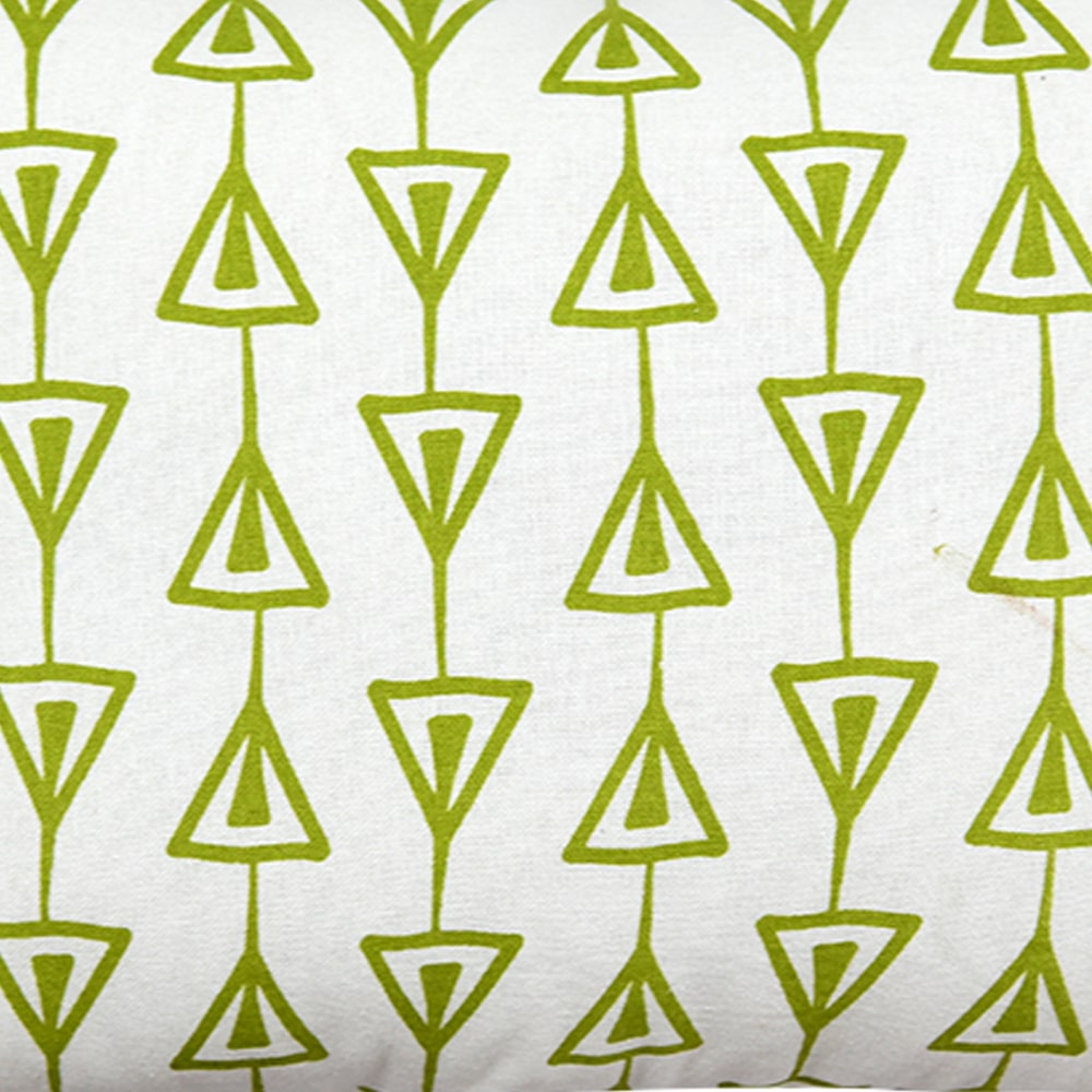 Home Decor Leashed Triangle Green Cushion Cover Patio, Garden & Outdoor, Lime Green Cotton Cushion Case 12x18…