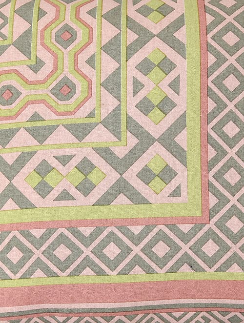 Sofa Bed Cushion Cover Printed Pillow Case 16x16 Geometric Pattern Printed Cushion with Yellow Tassels Gifted Cushion…