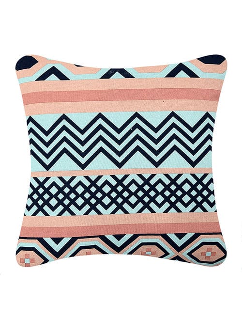 Multicolor Cushion Cover Geometric Pattern Sofa Car Patio Printed Cushion  Case with Tassels 16x16…