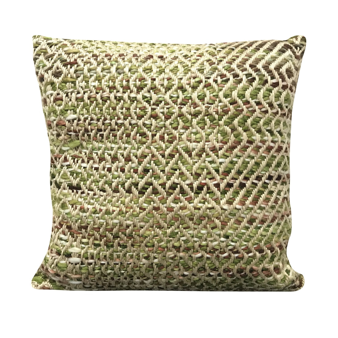 Multi Colors Twill Weave Hand Woven Cushion Cover 16x16