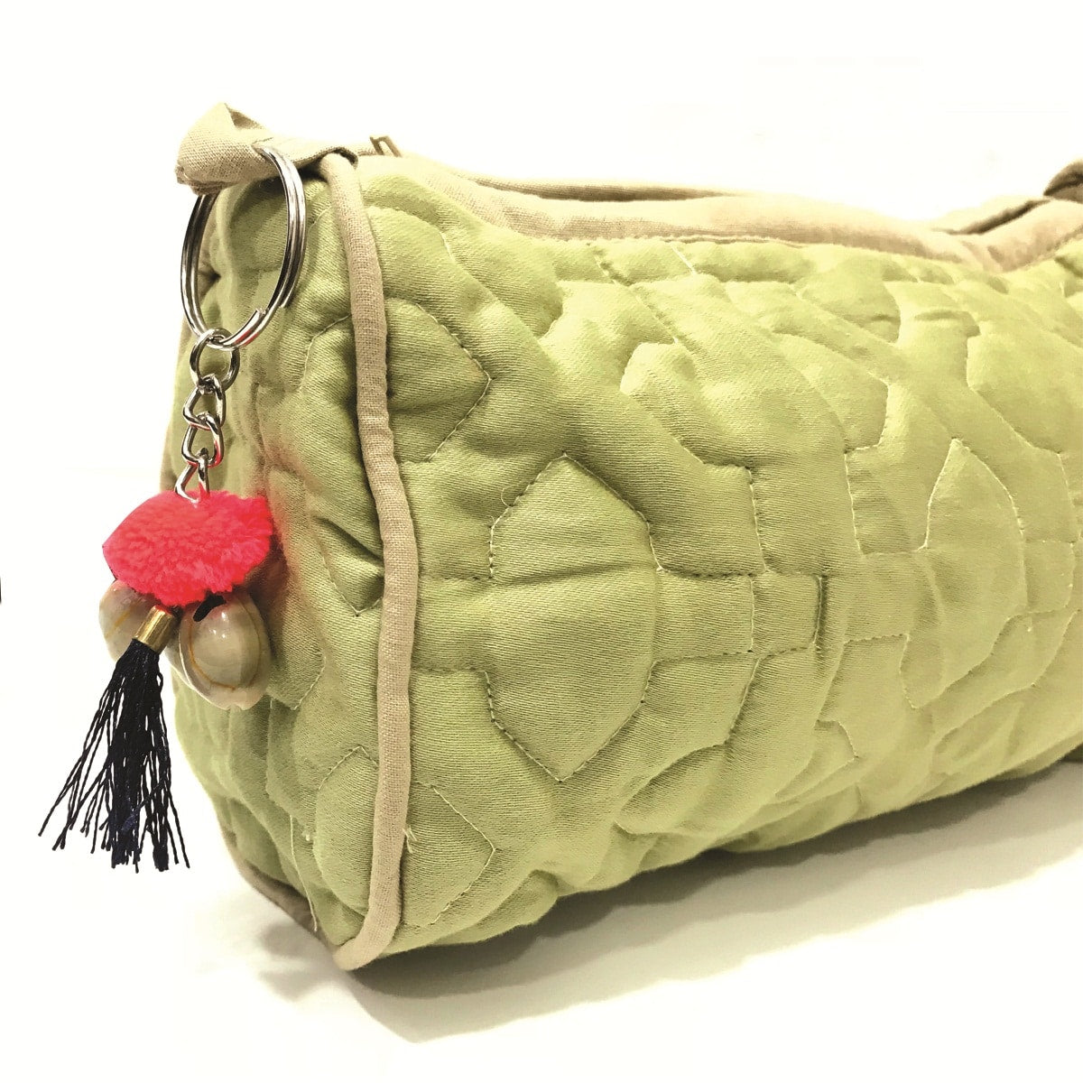 Cotton Quilted Make Up Case Handmade Jewelry Pouch Quilted Travel Bag