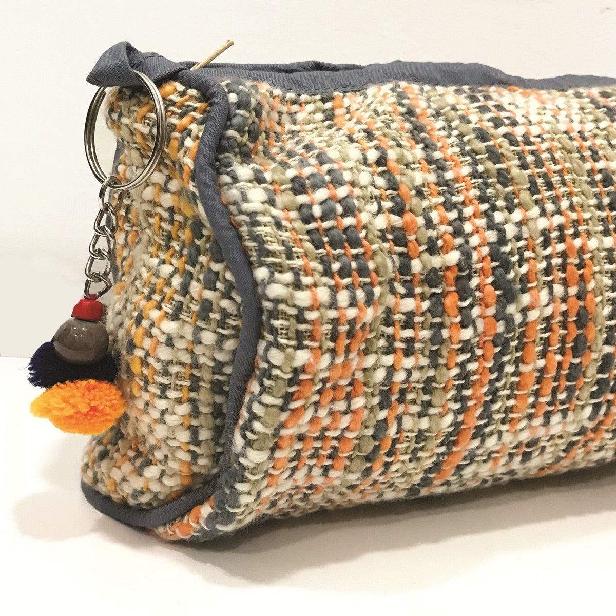 Multicolour Cotton quilted Make Up Case Jewelry Pouch Quilted Travel Bag