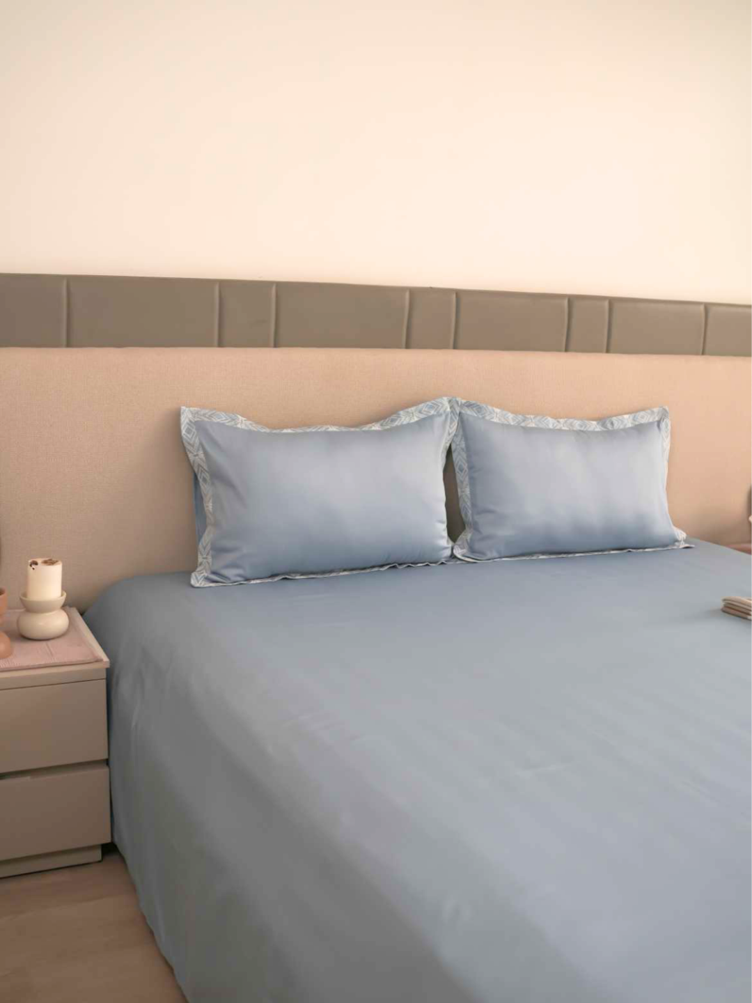 600TC Cotton Fablis Smoke Blue Beyond Bedsheet Set