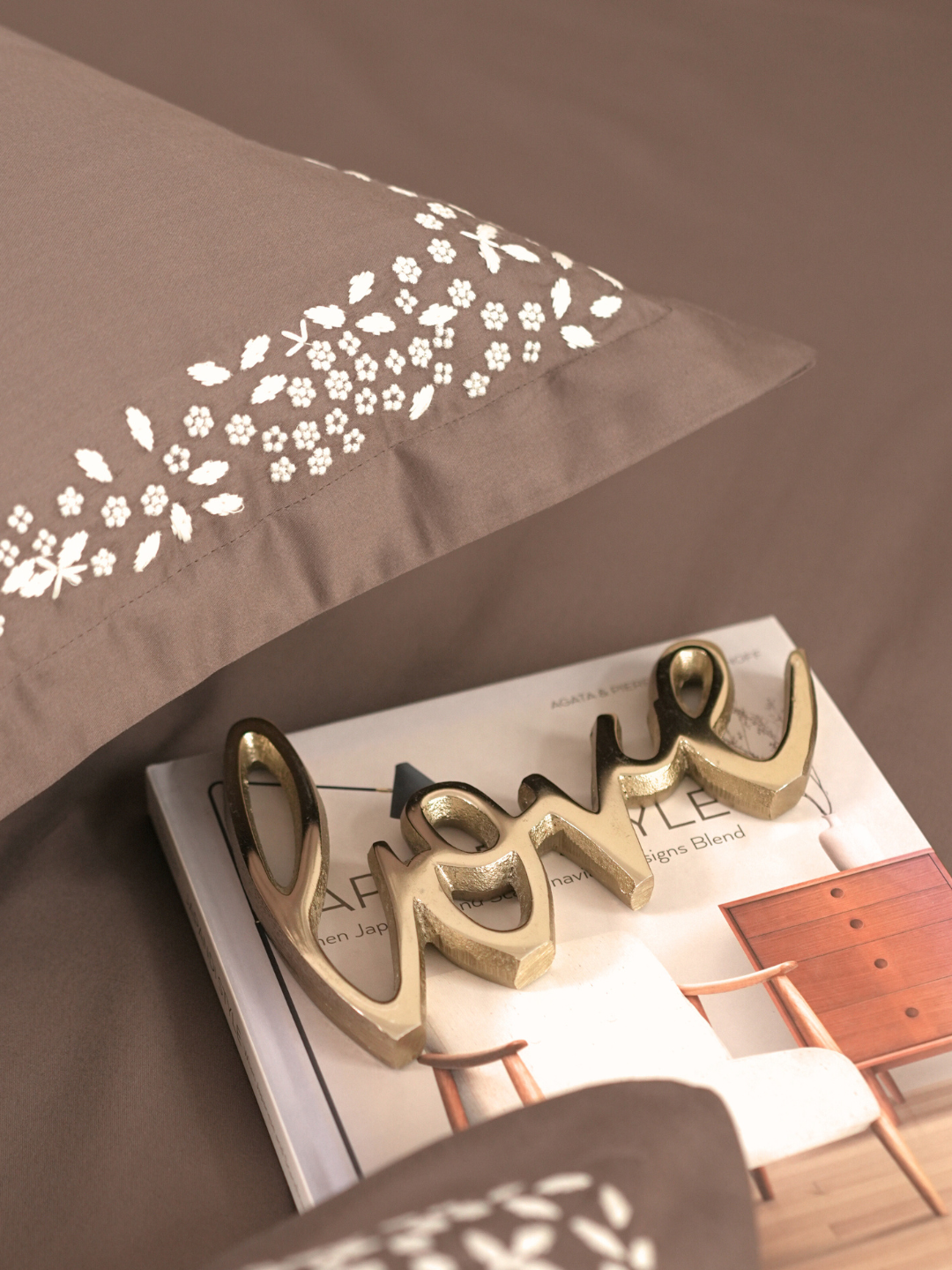 600TC Cotton Mavin Cocoa Beyond Bedsheet Set