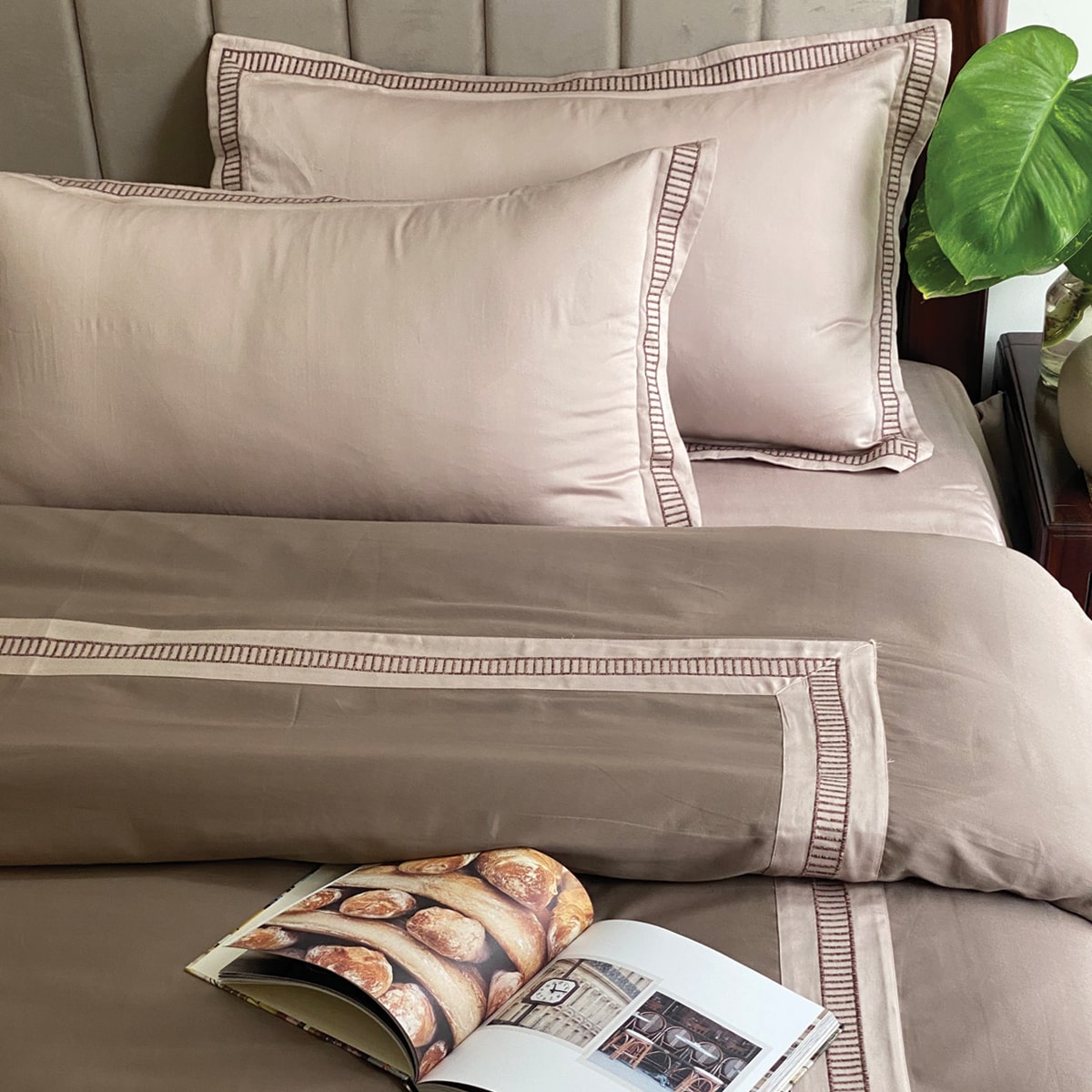 Stairway Taupe and Beige Dreams Duvet Cover