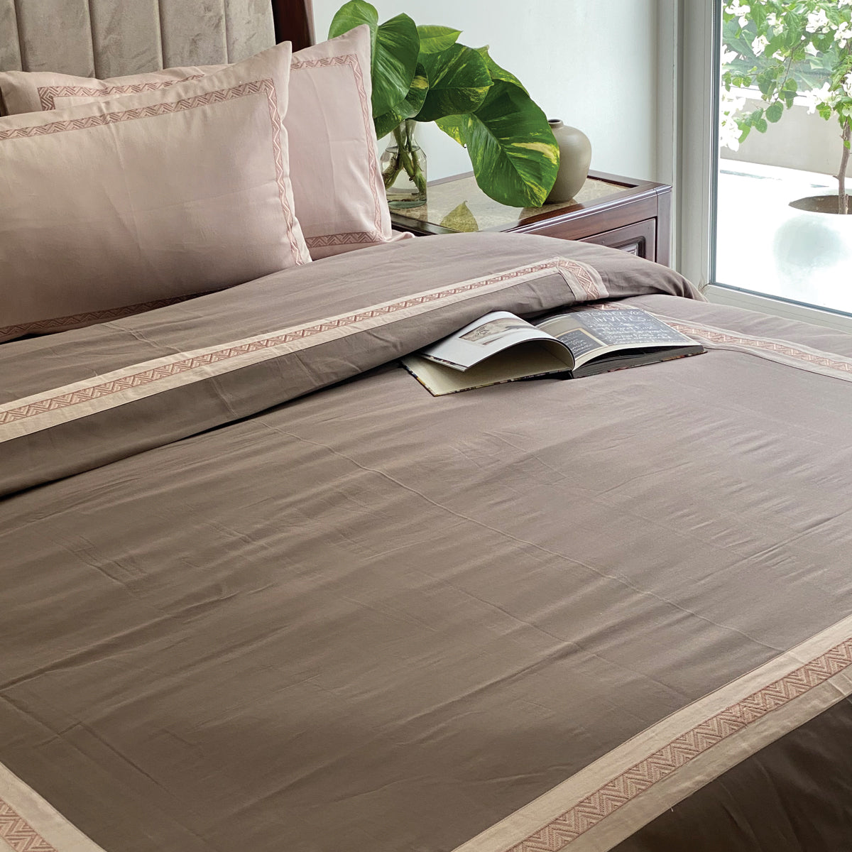 Twist Beige and Khaki Dreams Duvet Cover