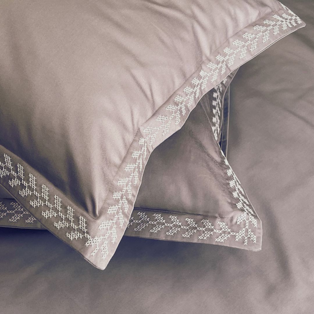 600TC Cotton Lappic Cocoa Beyond Bedsheet Set