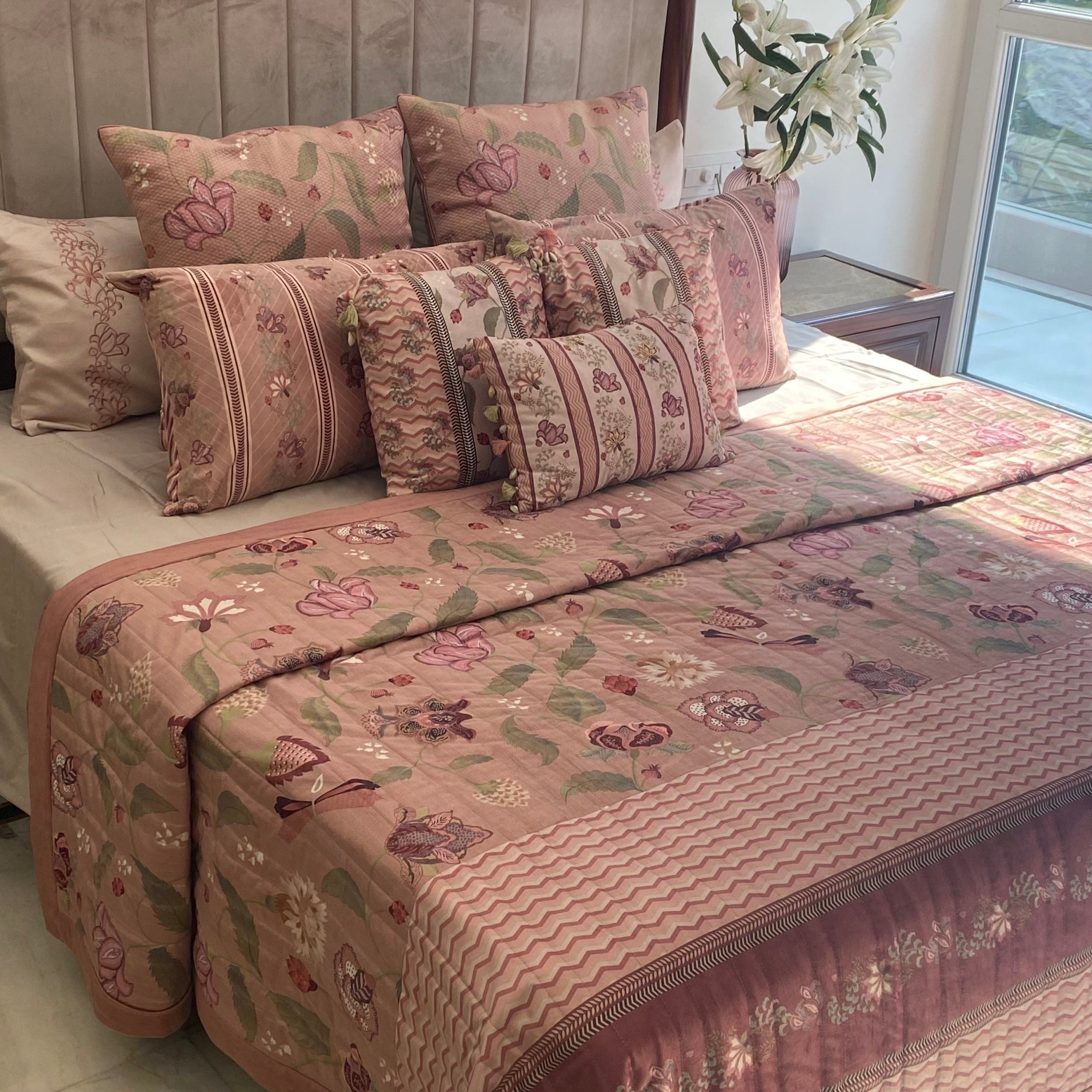 Gulzar Blush Trousseau Set (15 PC Set)