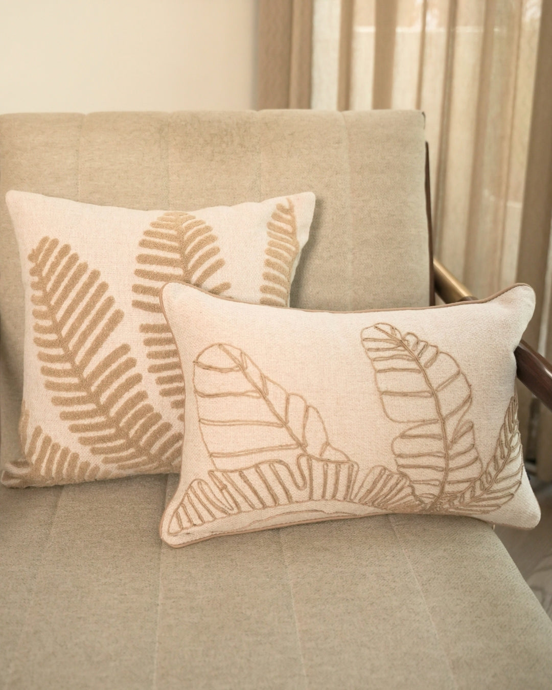 Blossom Beige Bedding Set (11 PC Set)