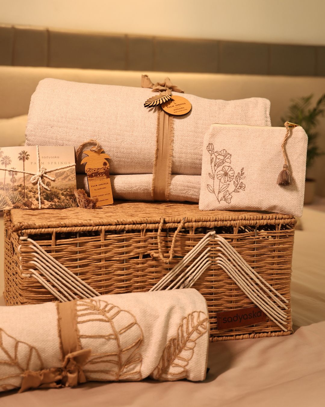 Blossom Beige Bedding Set (11 PC Set)