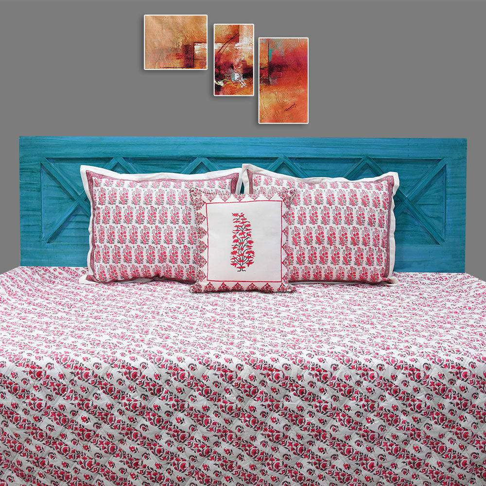 Lehar Butah Quilted Bedspread Set