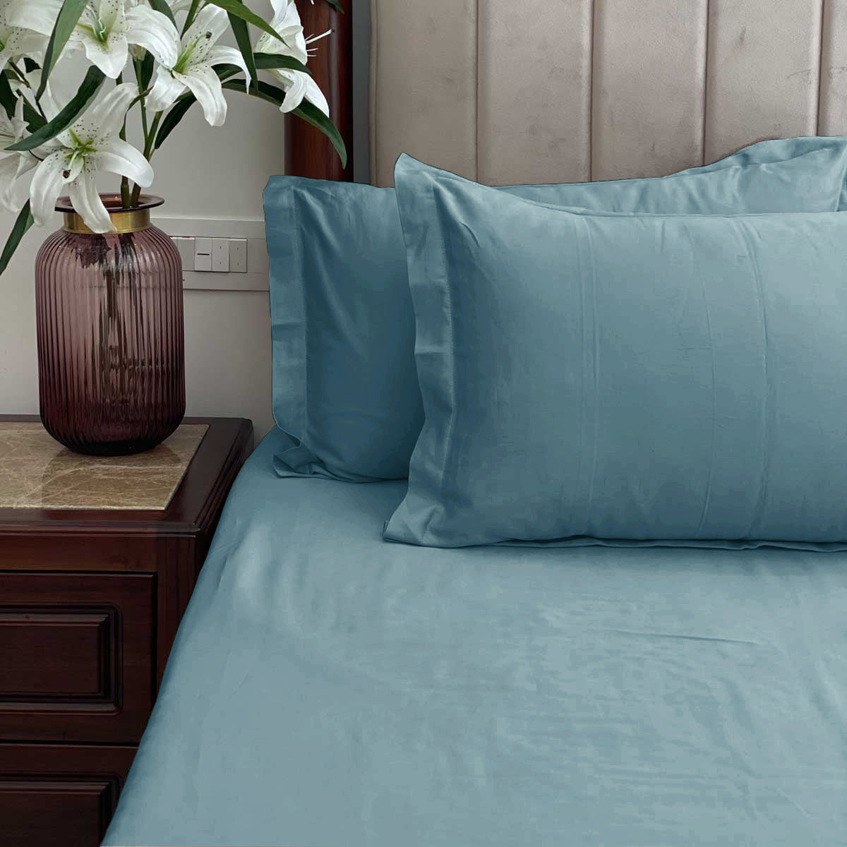 Sadyaska Teal Pillow Covers (Set of 2)