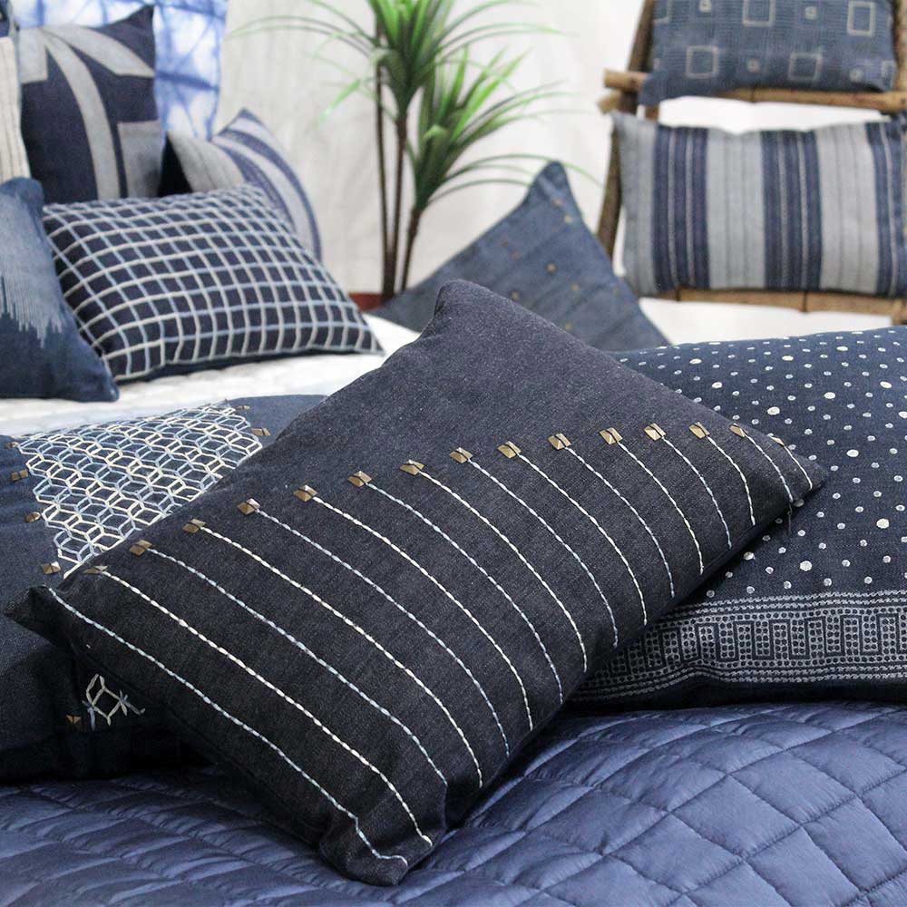 Virginia Denim Cushion Cover 12X18(Inch)