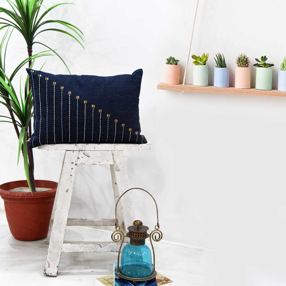 Virginia Denim Cushion Cover 12X18(Inch)