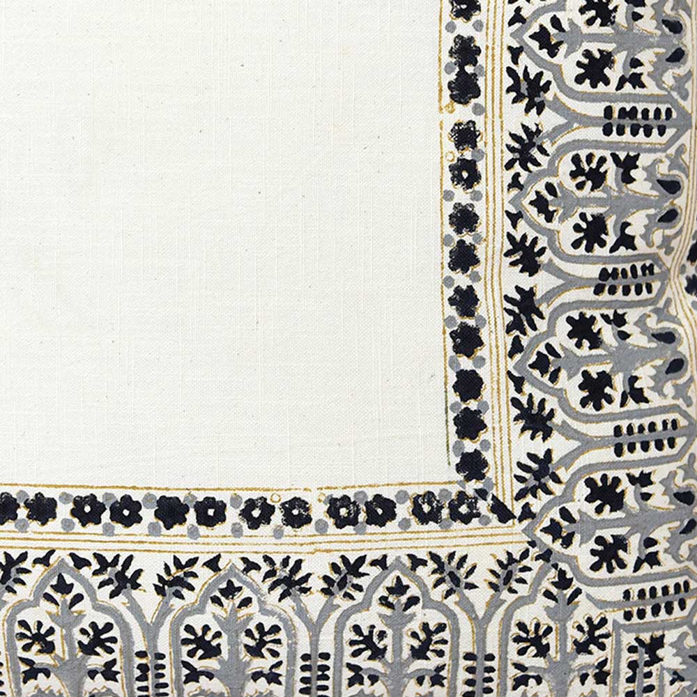 Summer Deals by Sadyaska Hand Block Print Cushion Cover 16" X 16" Sofa Chair Outdoor Patio Living Room Cotton Slub Cushion Case…