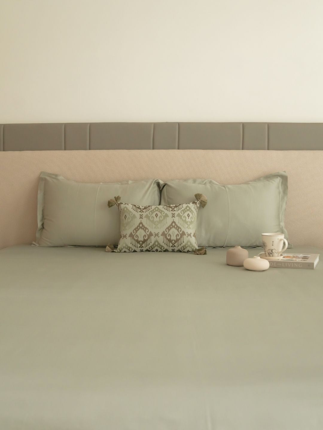 Perth Sage Green Treasure Bedsheet Set