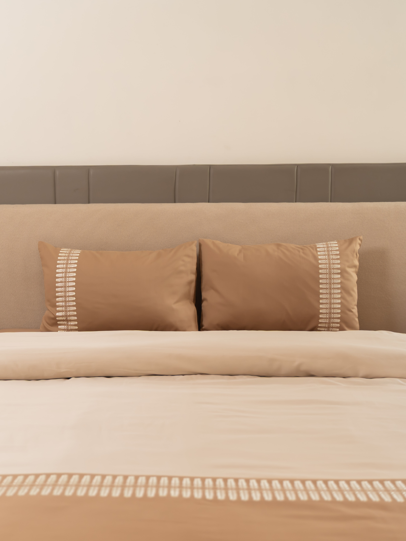 Elise Hazel Beige Oats Beige Dreams Duvet Cover