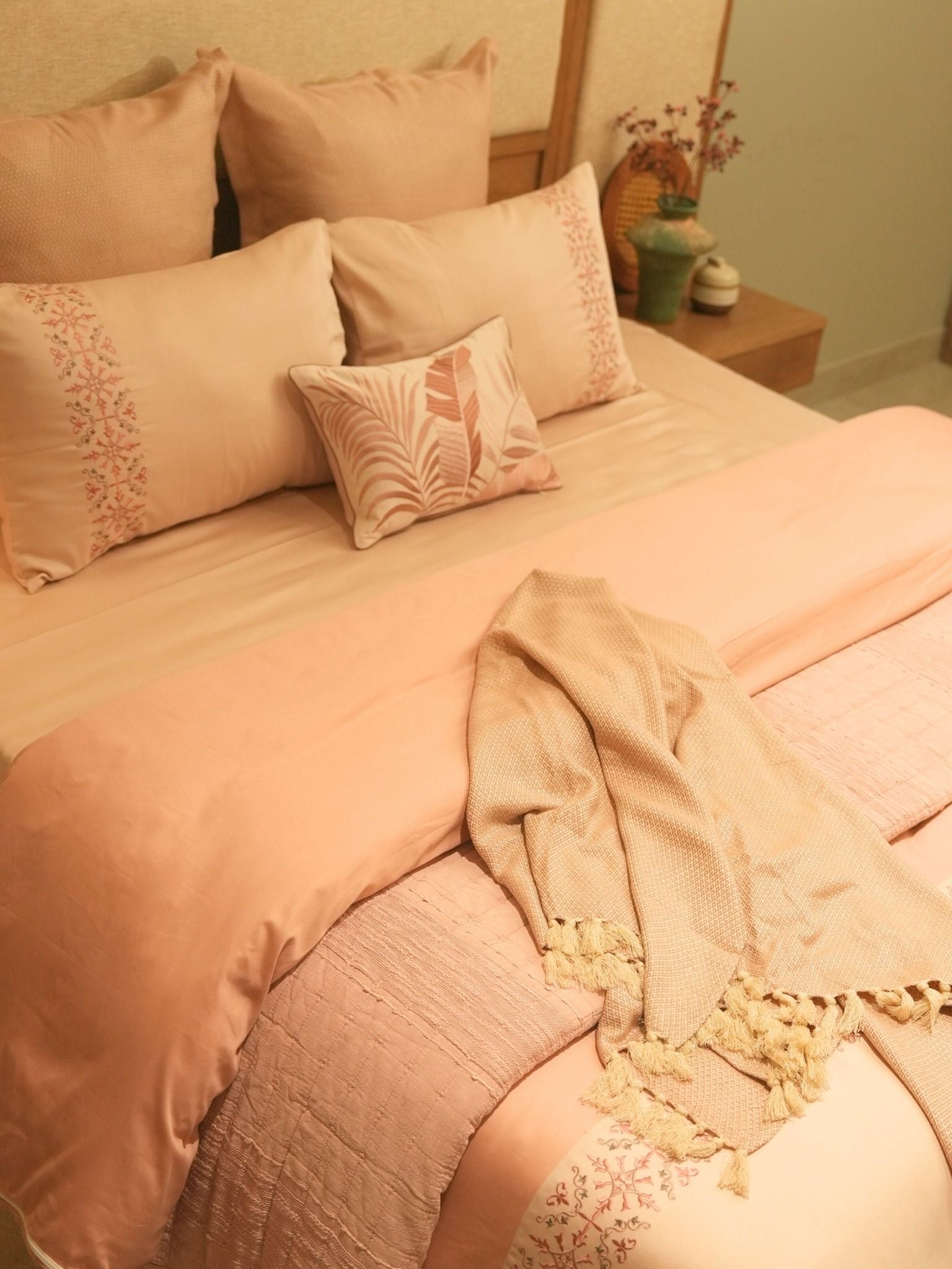 Luna Oasis Rose Bedding Set (12 PC Set)