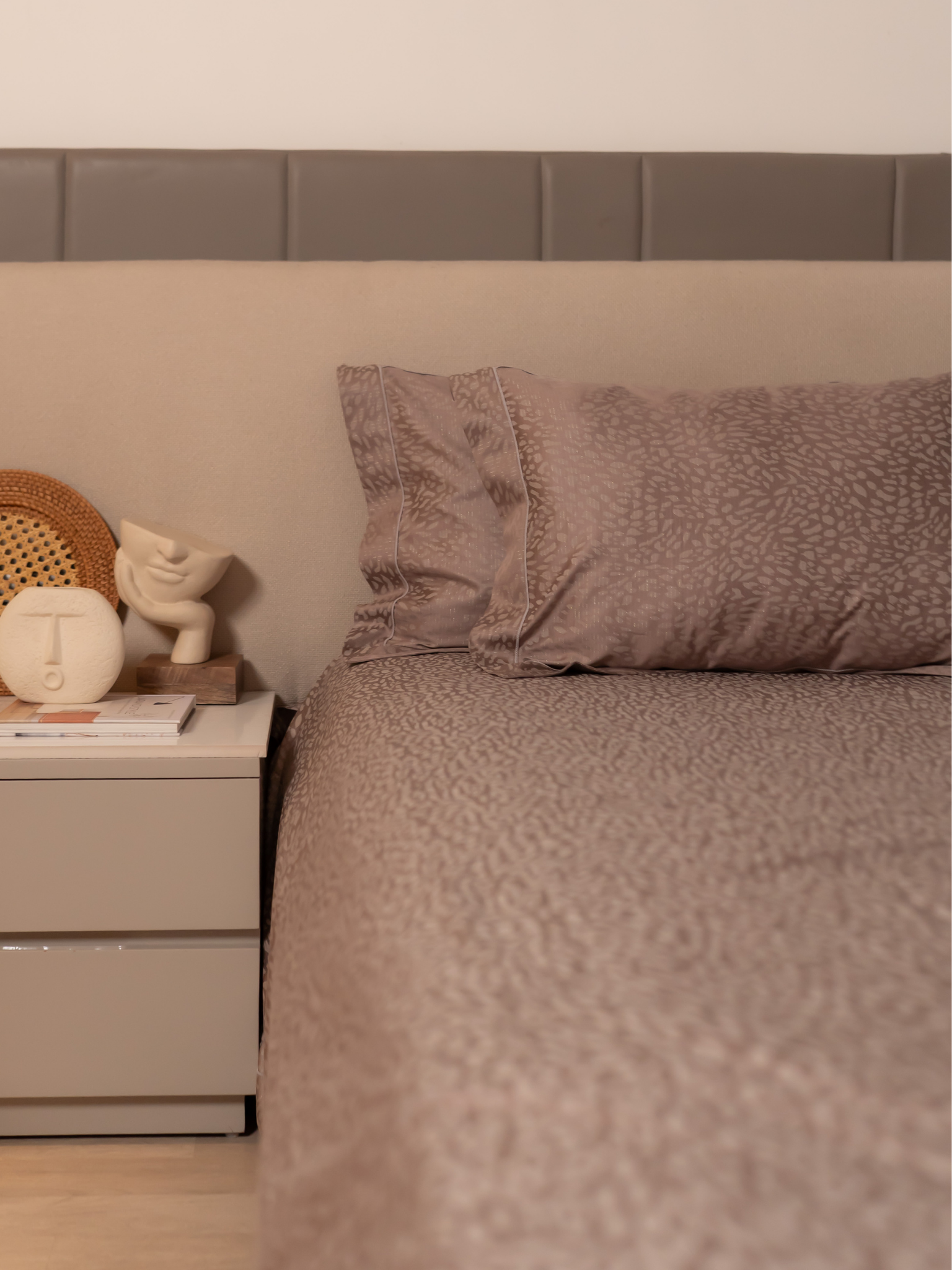 Passion Flower Premium Tencel Jacquard Bedsheet Set with Lace