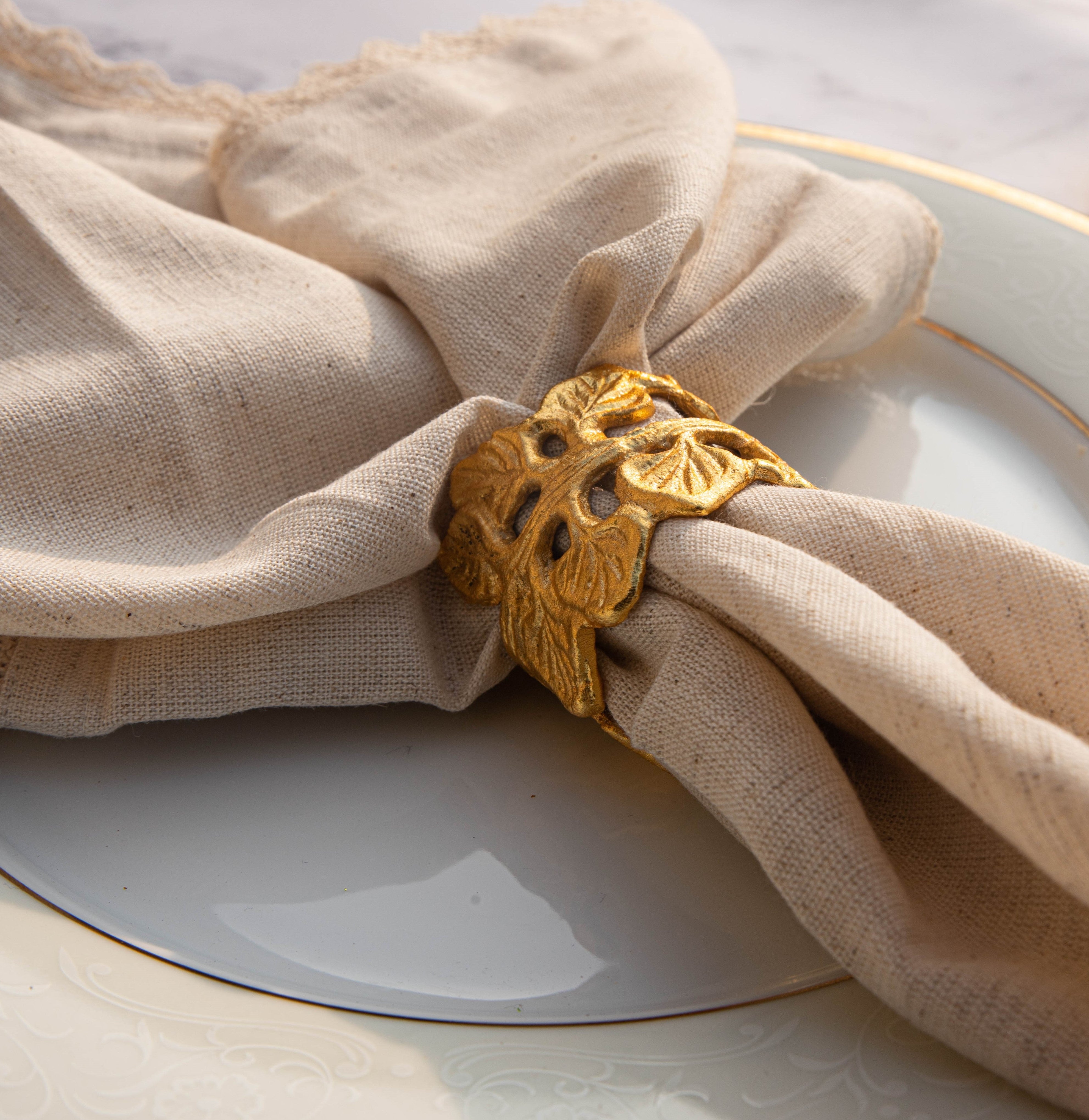 Auric Napkin Rings Set of Six